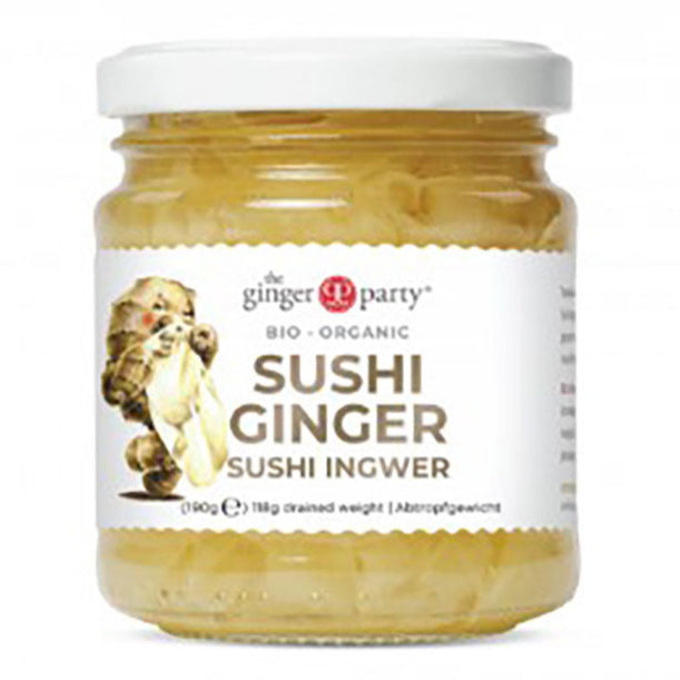The Ginger People, Organic Pickled Sushi Ginger, 190g - GREEN LIFE CYPRUS