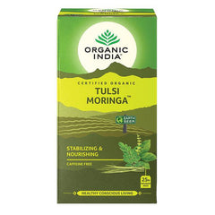 Organic India, BIO Tulsi Moringa Tea, Caffeine-Free, 25 Infusion Bags - GREEN LIFE CYPRUS