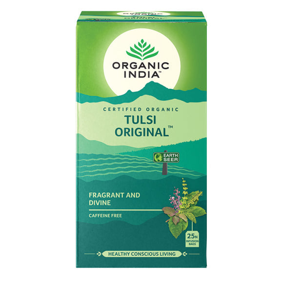 Organic India, BIO Tulsi Original Tea, 25 Infusion Bags - GREEN LIFE CYPRUS