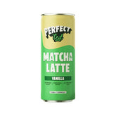 Herbalistas PerfecTed Vanilla Oat Matcha Latte in a 250ml container, showcasing vibrant green matcha and creamy vanilla flavor.