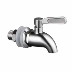 Herbalistas ZeroWater stainless steel tap for 9L water dispenser, featuring a sleek, durable design for dispensing filtered water.