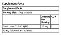 CoQ10 30 MG 60 VCAPS - GREEN LIFE CYPRUS