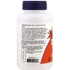 Now Foods, Biotin, 10,000 mcg, 120 Veg Capsules - GREEN LIFE CYPRUS