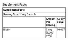 Now Foods, Biotin, 5,000 mcg, 120 Veg Capsules - GREEN LIFE CYPRUS
