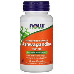 Now Foods, Ashwagandha, 450 mg, 90 Veg Capsules - GREEN LIFE CYPRUS 