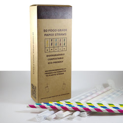 Paper Straws (individually wrapped) - GREEN LIFE CYPRUS 