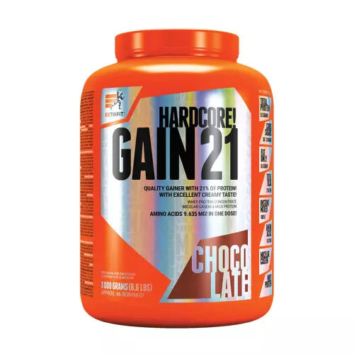 EXTRIFIT collection image — Extrifit Hardcore Gain 21 Chocolate 3 kg | 45 g per serving | 66 servings per pack