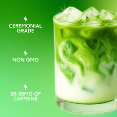 PerfectTed, BIO Ceremonial Grade Single Serve Matcha Powder, 7 Sachets