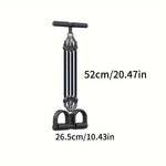 Adjustable resistance tension rope with handle and pedal, TEMU fitness accessory for strength training and versatile workouts.