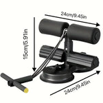 TEMU adjustable non-slip abdominal trainer with thickened comfort pad and portable storage accessory for core workouts.