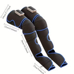 TEMU electric full-leg wrapping massager with adjustable intensity and heat therapy, shown wrapped around legs for soothing massage.