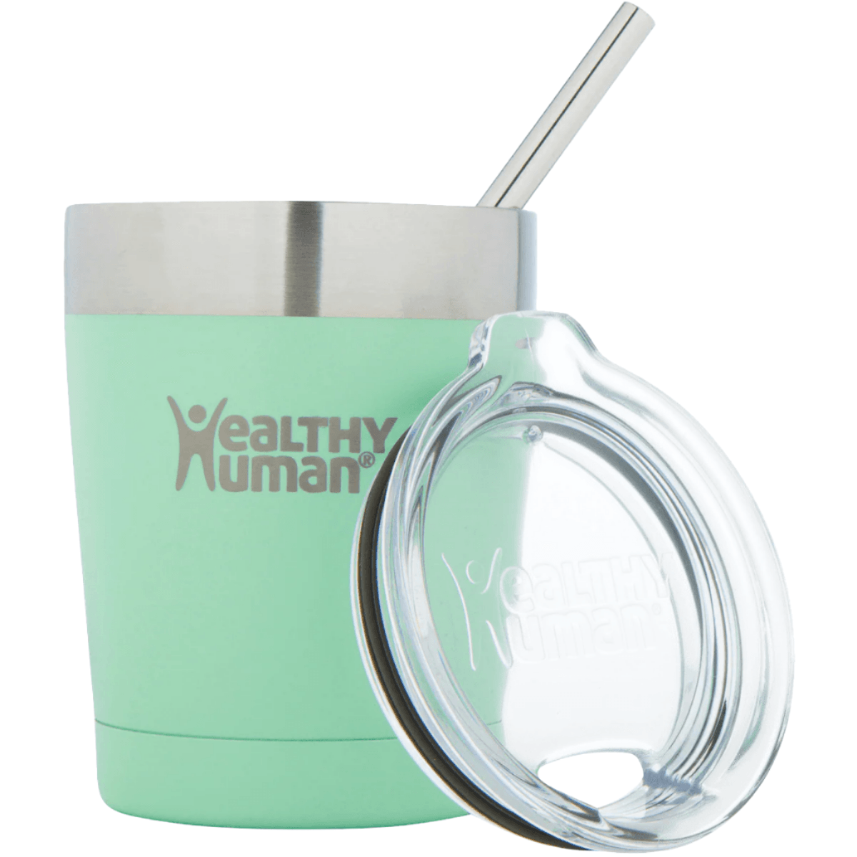 Healthy Human Cruiser Tumbler 12oz/354ml in Sea Mist, reusable drink accessory with a sleek design for hot and cold beverages.