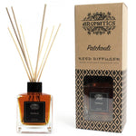 AW Gifts 200ml Patchouli essential oil reed diffuser accessory with glass bottle and reed sticks for fragrant home decor