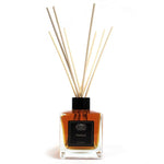 AW Gifts 200ml Patchouli Essential Oil Reed Diffuser accessory with a glass bottle and reed sticks for home fragrance.