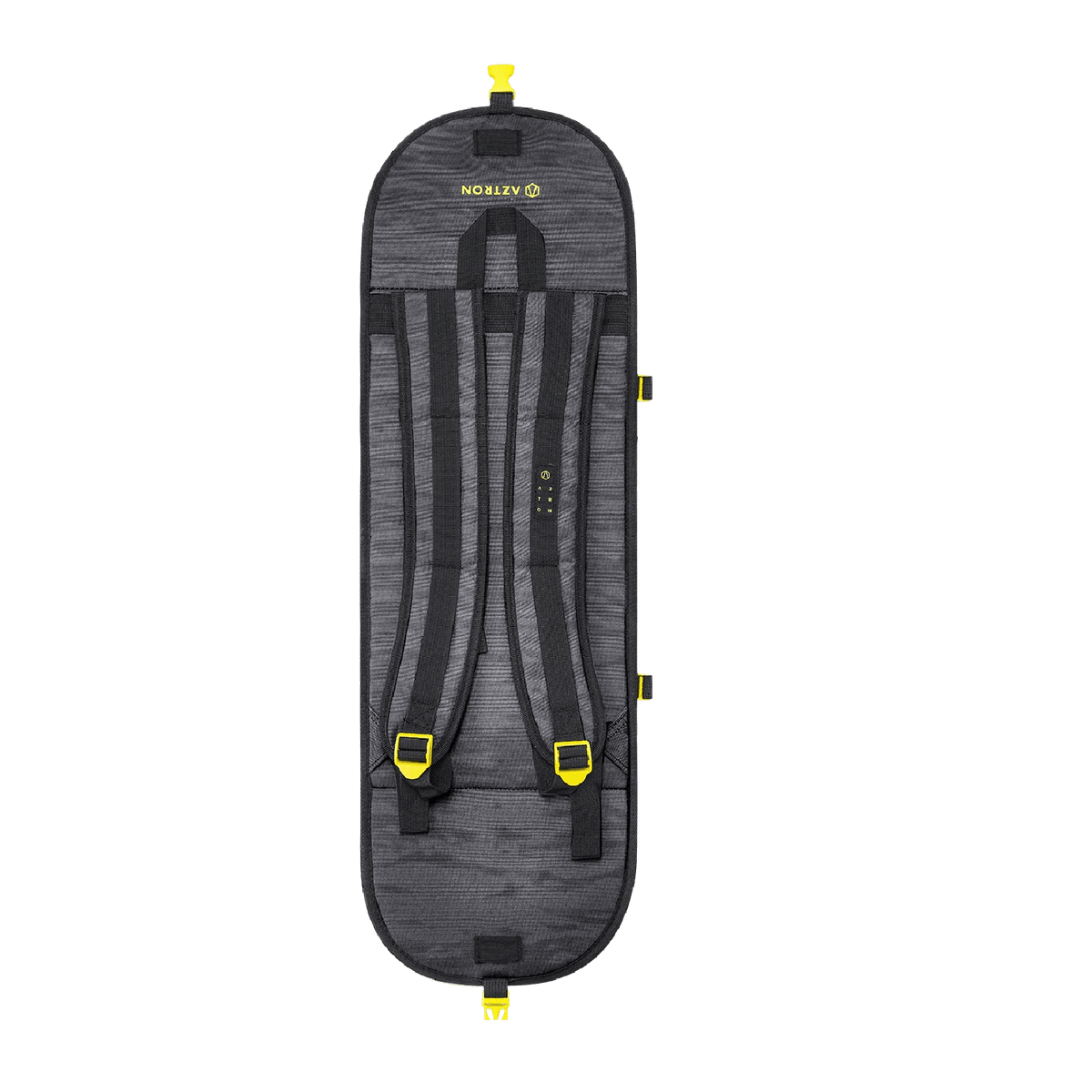 Viking Fitness backpack skateboard with vibrant Aztron® graphic design, featuring a sturdy bag and a colorful skateboard deck.