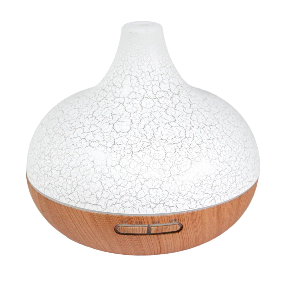 AW Gifts Santorini atomizer accessory with shell effect, USB power, color-changing lights, and timer function.