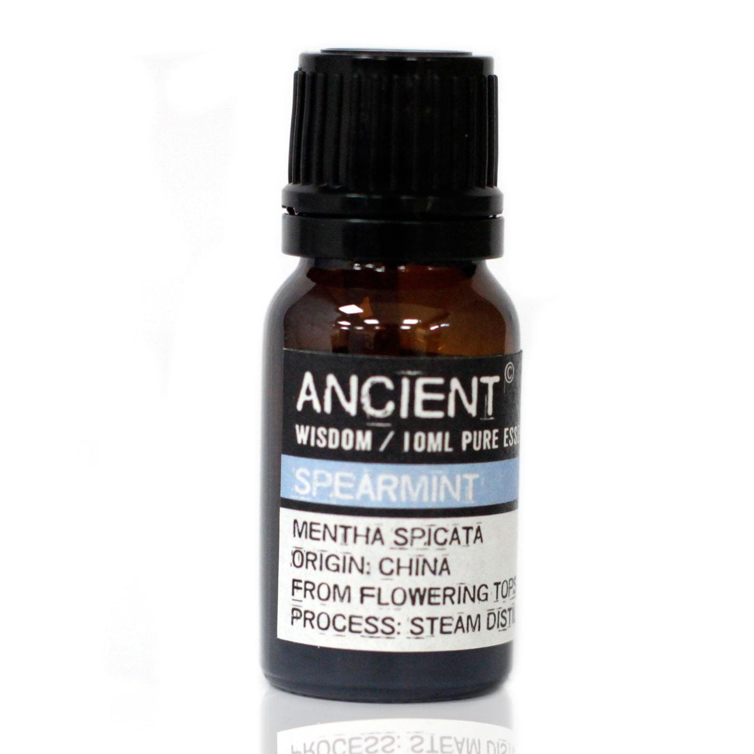 Spearmint essential oil in a 10ml bottle from AW GIFTS, ideal for skin care and natural aromatherapy use.