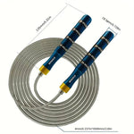 TEMU professional adjustable speed jump rope, fitness equipment for cardio exercise, with comfortable grips and lightweight design.