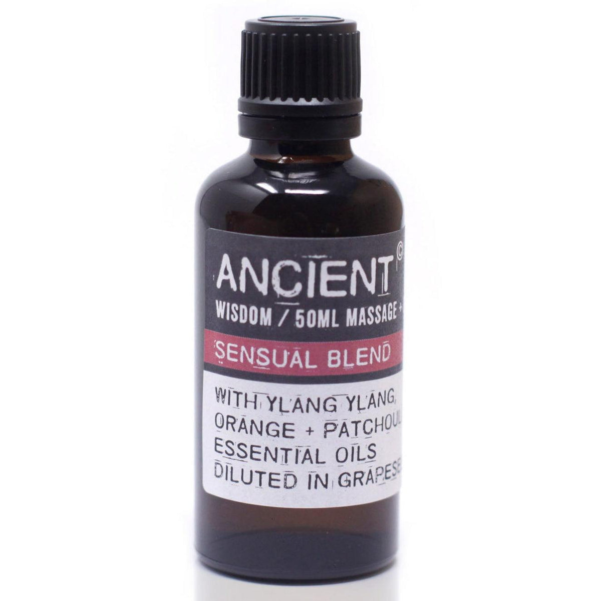 AW Gifts Sensual Massage Oil in 100ml bottle, skin care product with a smooth, calming appearance, ideal for relaxing massage sessions.