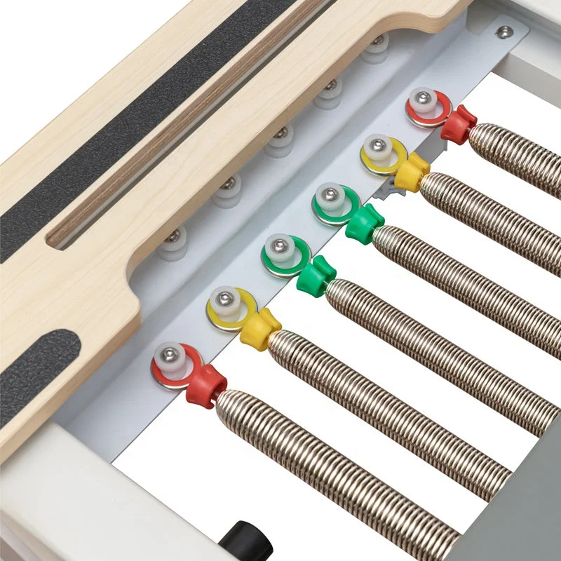 Aluminium Pilates Reformer Brown Leather