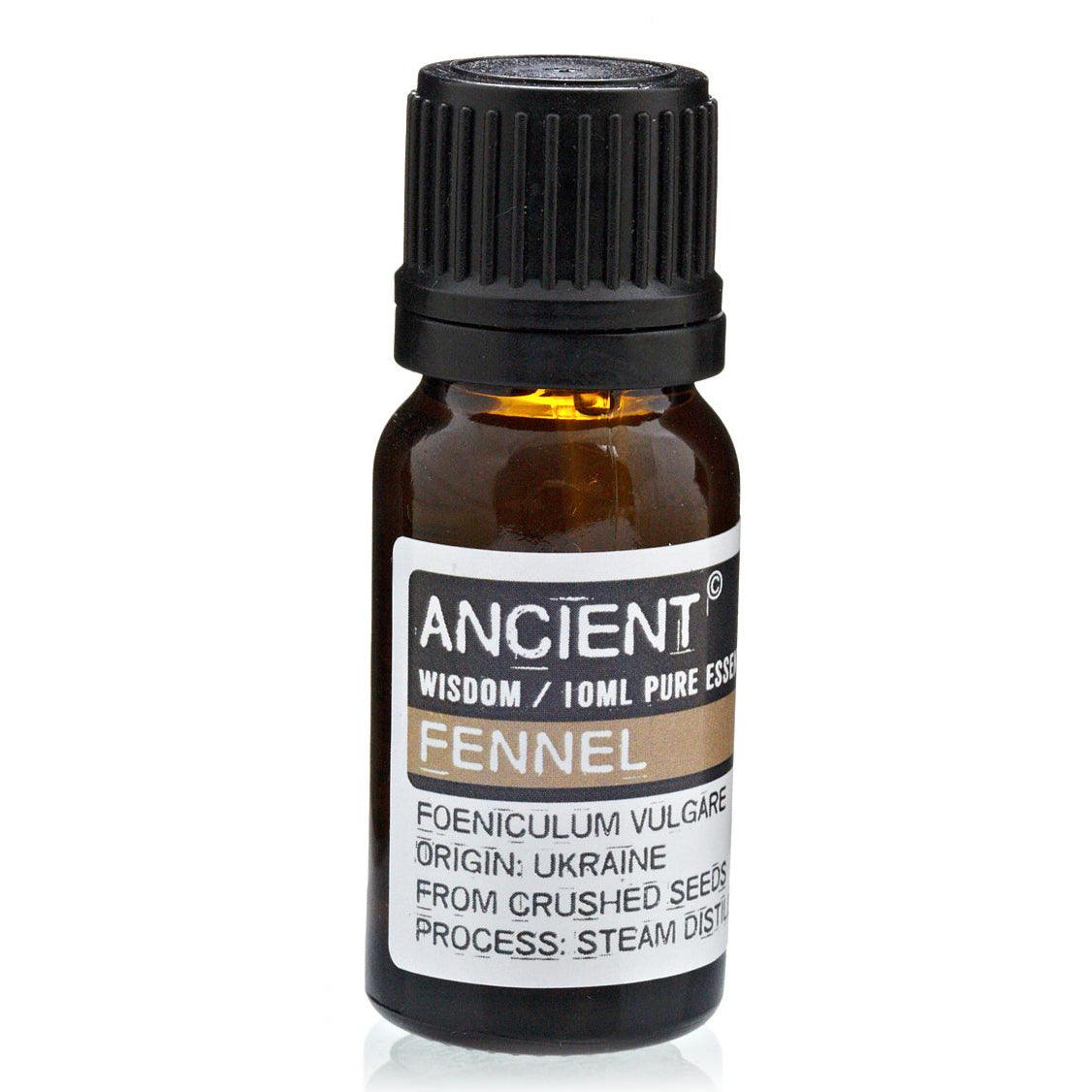 Fennel essential oil in a 10ml bottle from AW GIFTS, used for skincare and natural aromatherapy.