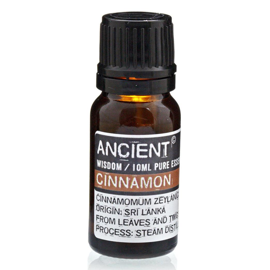AW Gifts cinnamon essential oil in a 10ml bottle, natural skin care product with aromatic cinnamon scent and therapeutic benefits.