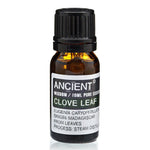 AW Gifts Clove Leaf Essential Oil in 10ml bottle, natural skin care product with amber glass container and droplet applicator.