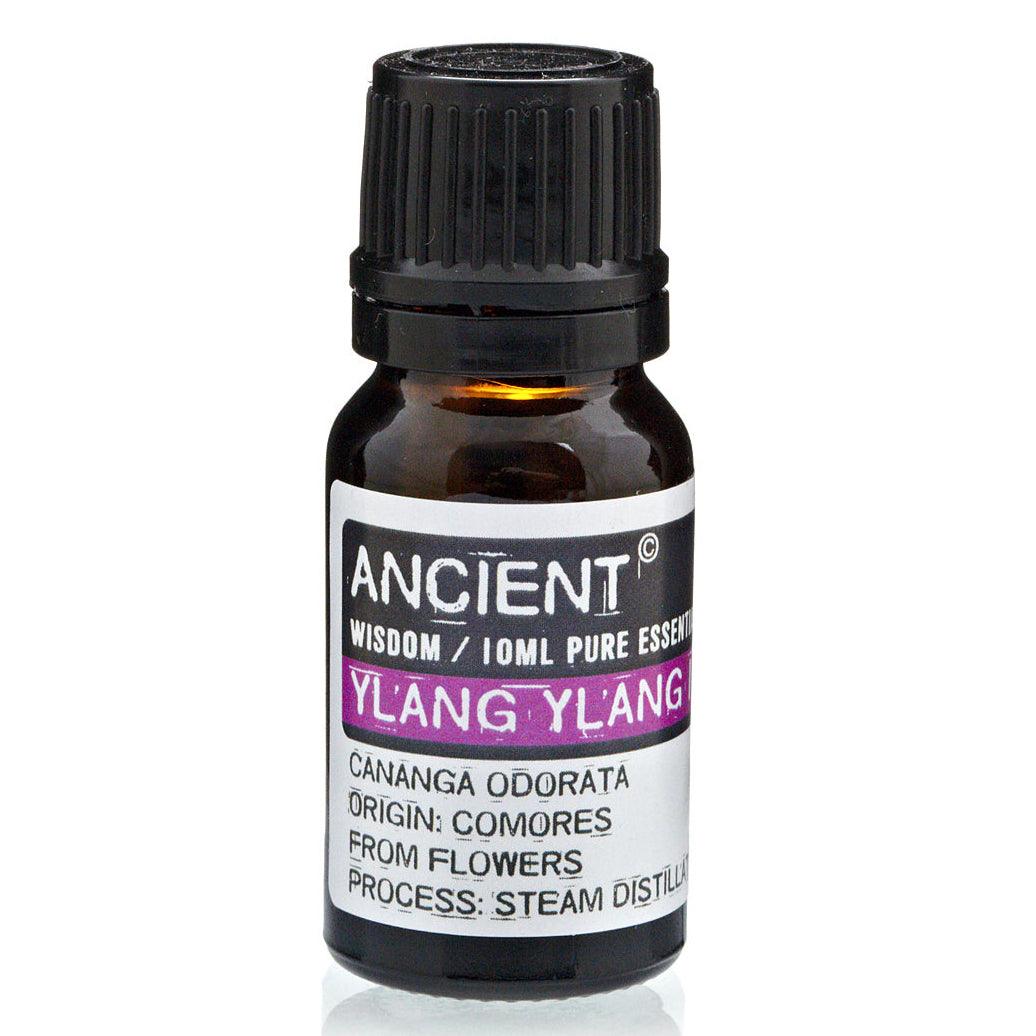 AW Gifts Ylang Ylang III essential oil bottle for skin care, 10ml, with botanical ingredients and natural fragrance.