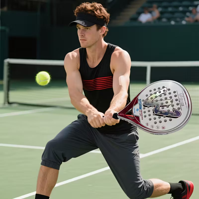 Premium TEMU carbon fiber padel racket set featuring lightweight design and high-performance paddles for optimal play.