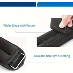 Black adjustable ankle and wrist weights from TEMU, durable accessory for gym, yoga, and cardio workouts.