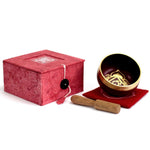 AW Gifts Chakra Singing Bowl - Root, a colorful accessory with intricate design, used for meditation and sound healing.