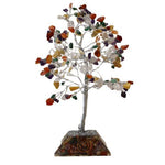 AW Gifts gemstone tree with 160 colorful stones on orgonite base, decorative accessory for positive energy and home decor.