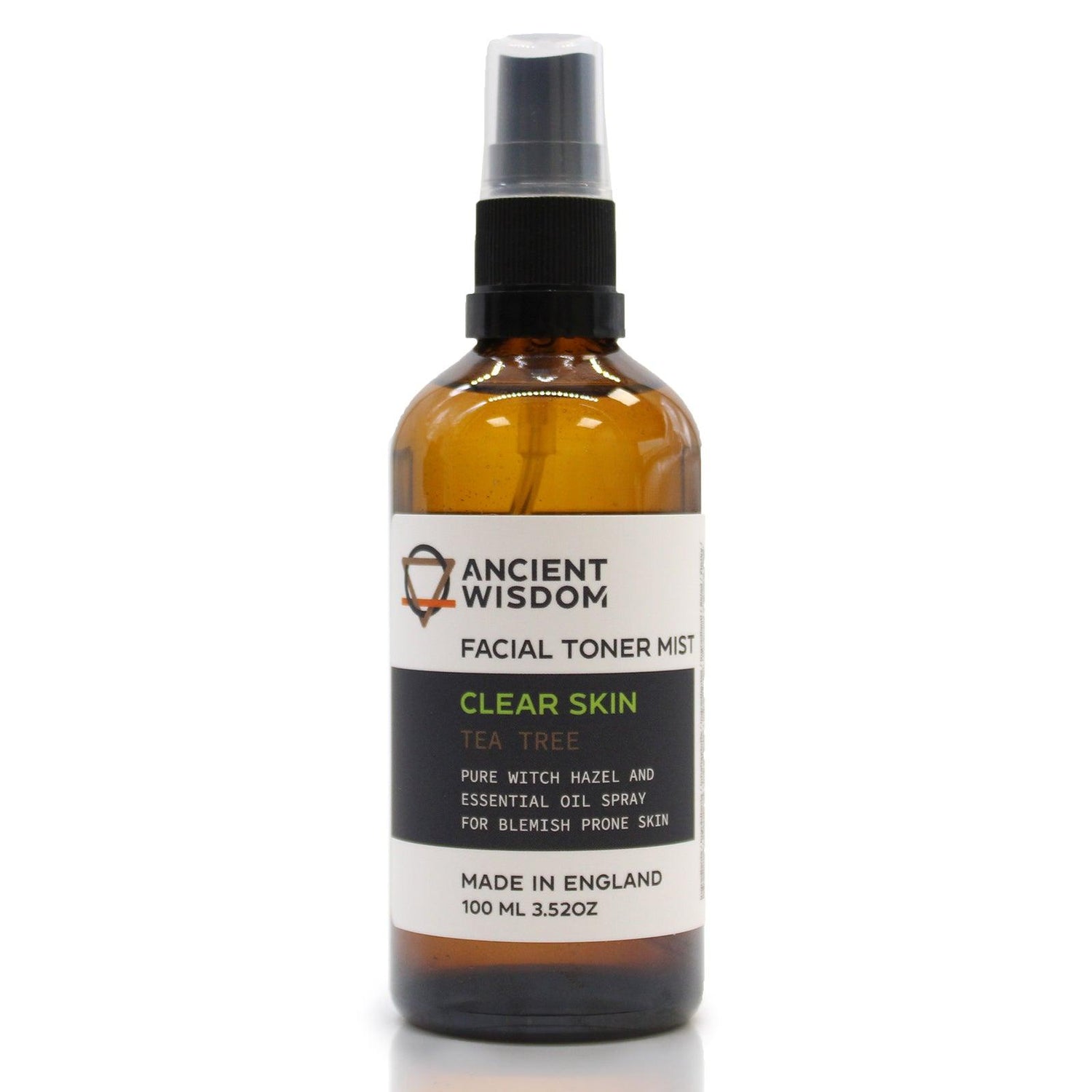 AW Gifts Facial Toner Mist with Witch Hazel and Tea Tree, 100ml, natural skin care spray for refreshing and soothing skin.