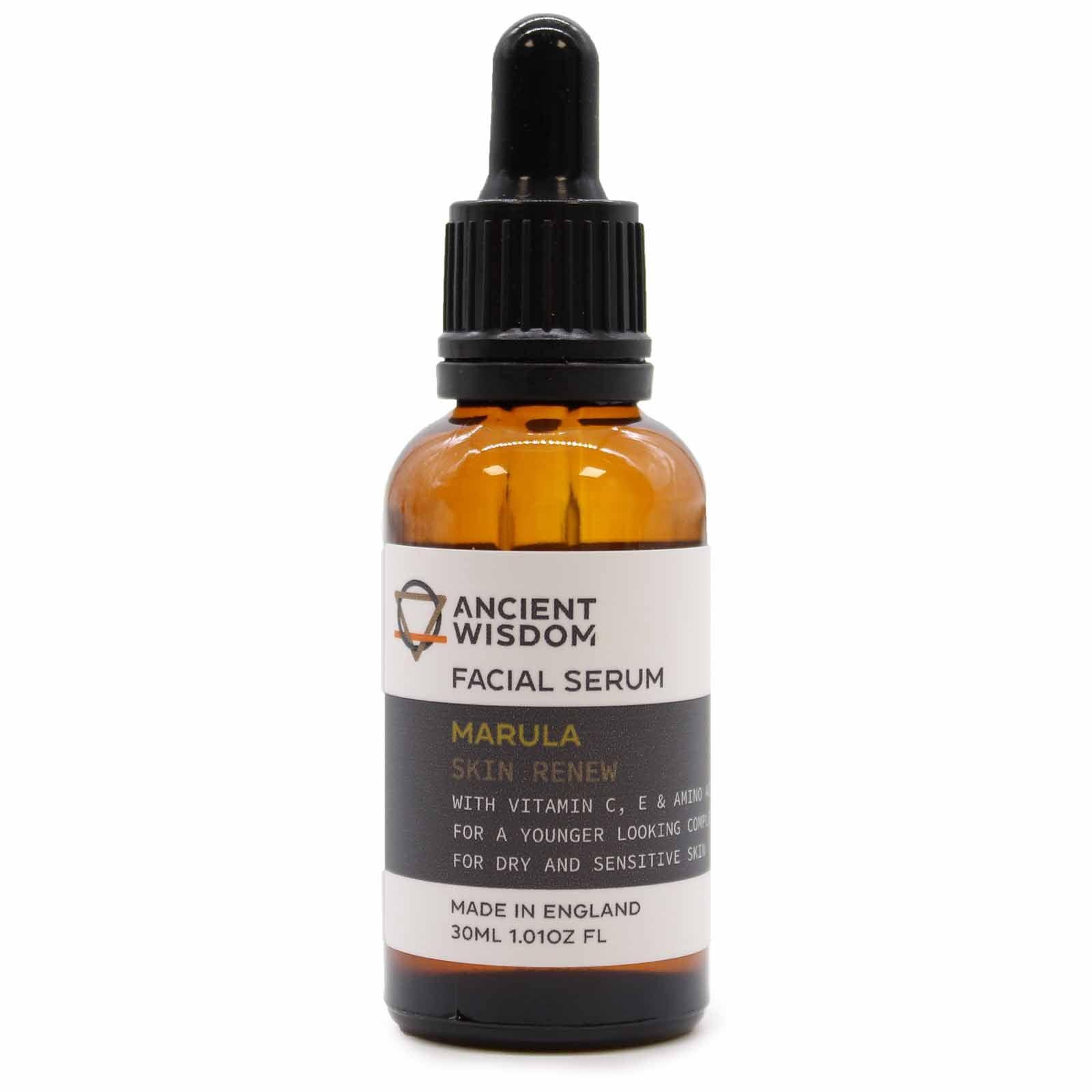AW Gifts Marula Oil Facial Serum in 30ml bottle, natural skincare product for nourishing and hydrating skin.