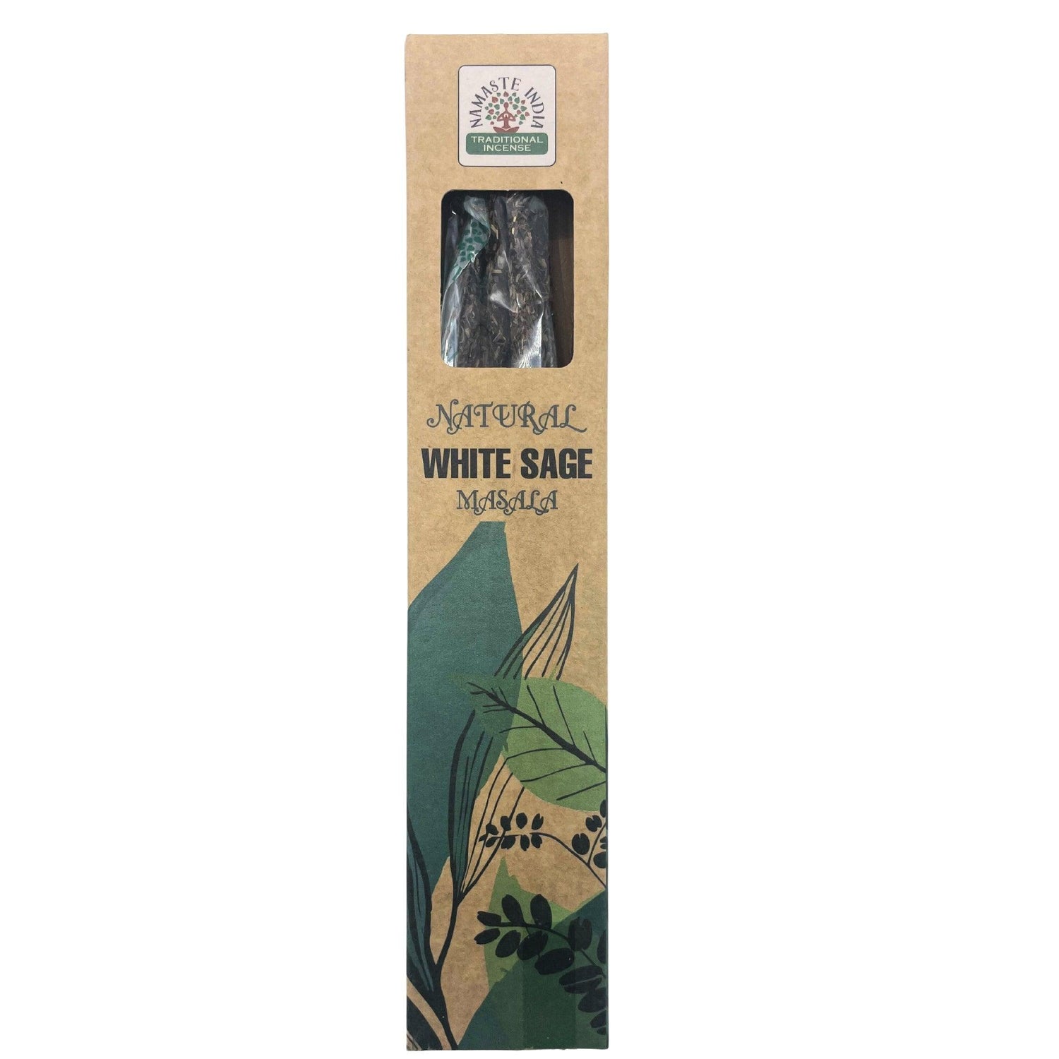 Natural Botanical Masala Incense accessory by AW GIFTS featuring white sage sticks for aromatic spiritual use.