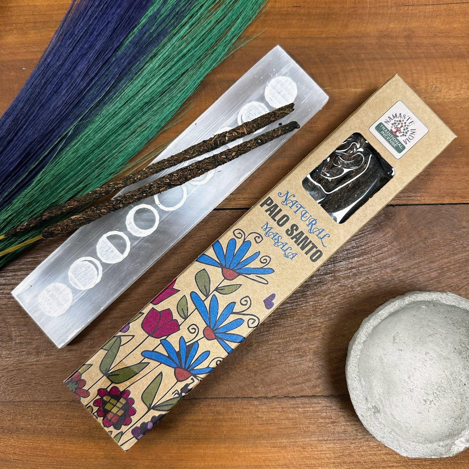 AW Gifts Natural Botanical Masala Incense Palo Santo accessory with aromatic sticks and botanical packaging.