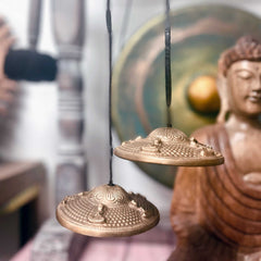 AW Gifts, Tibetan Tingsha - Five Buddha - approx 9.5cm - GREEN LIFE CYPRUS