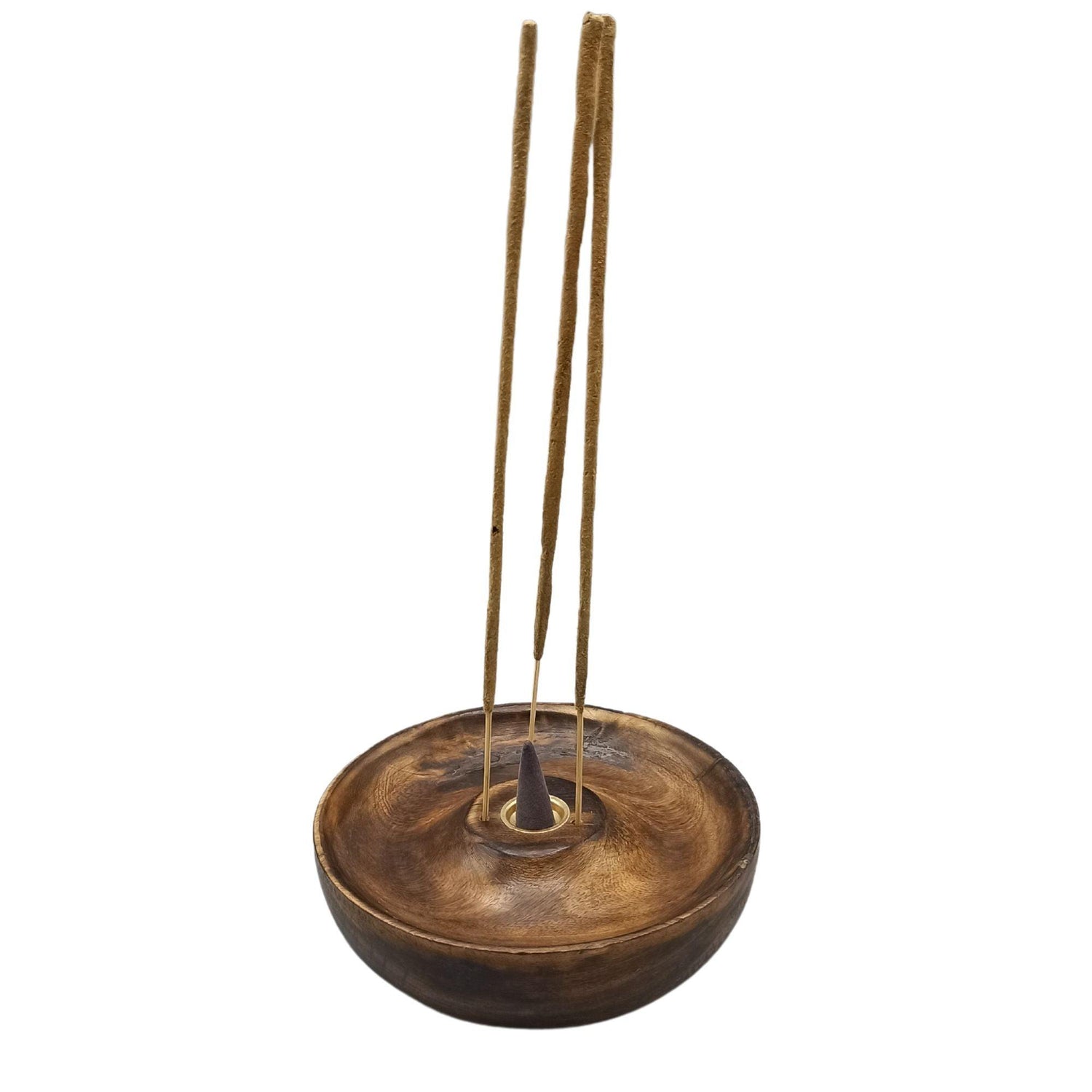 Plain incense stick and cone burner disc by AW GIFTS, minimalist accessory for burning incense sticks and cones.