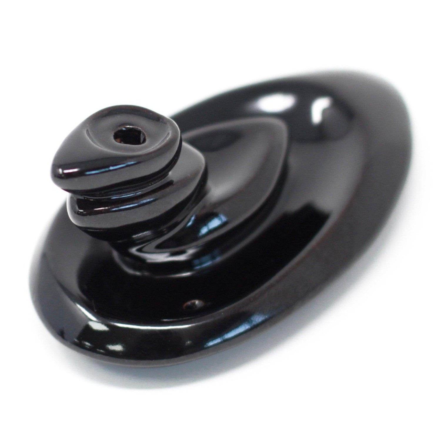 Small AW GIFTS back flow incense burner with pebble design, showcasing a decorative accessory for aromatic incense burning.