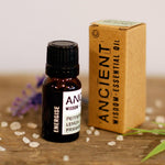 AW Gifts energizing essential oil blend in a 10ml box, ideal for skin care and revitalizing the skin.