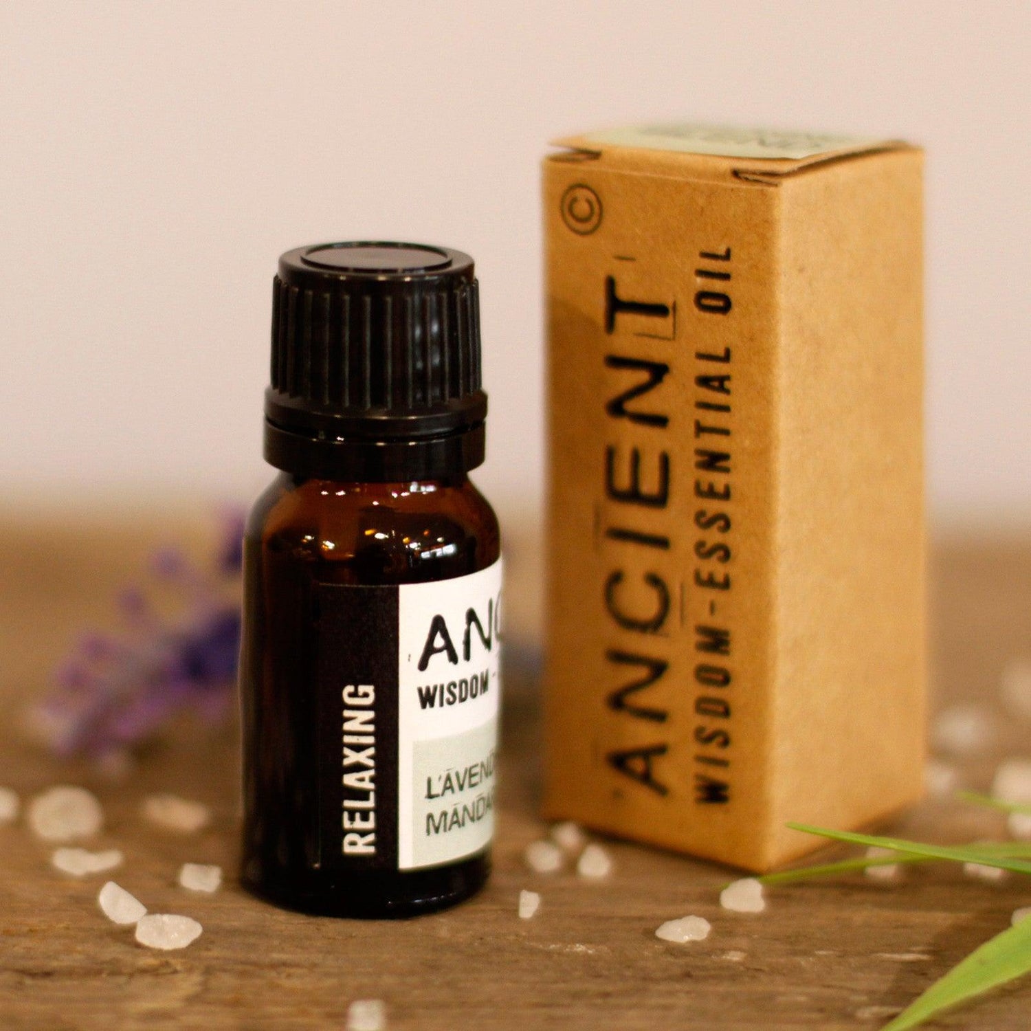 AW Gifts Relaxing Essential Oil Blend in a 10ml box, showcasing the skincare product with a calming, natural appearance.