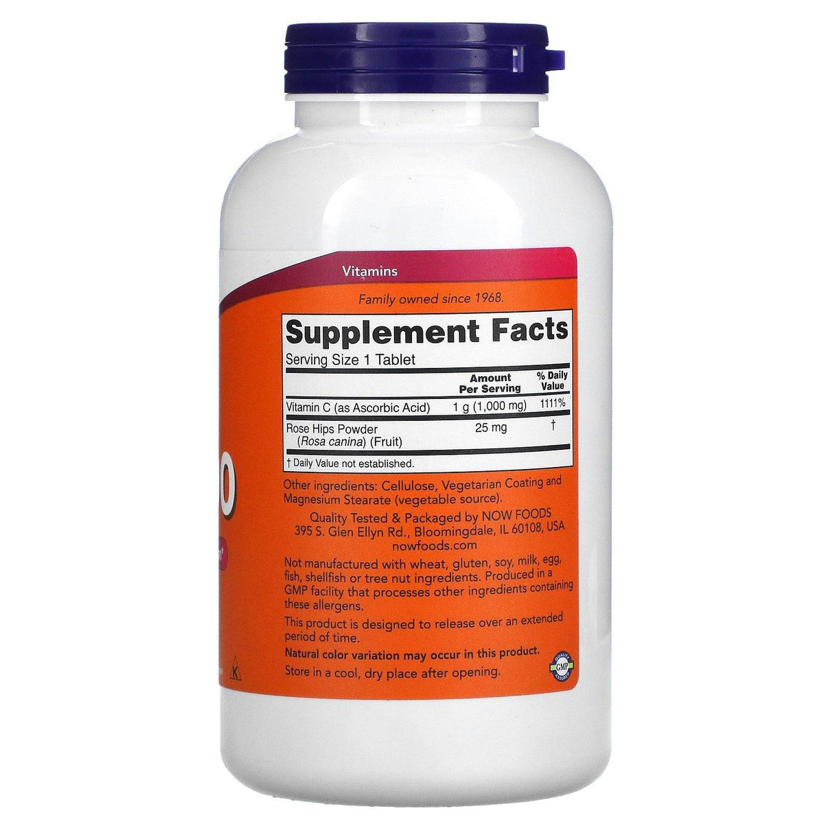 Old Products NOW Foods C-1000 supplement, 250 tablets bottle with vitamin C supplement for immune support.