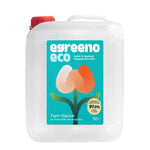 Egreeno Eco Glass Cleaner in 5L bottle with white grape vinegar for home cleaning, featuring a clear and simple label design.