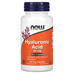 NOW Foods, Hyaluronic Acid, 50 mg, 60 Veg Capsules - GREEN LIFE CYPRUS