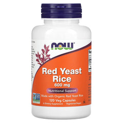 NOW Foods, Red Yeast Rice, 600 mg, 60 Veg Capsules