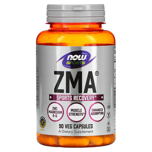 NOW Foods, Sports, ZMA, спортивное восстановление, 90 растительных капсул 