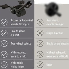 Ab Roller Wheel & Knee Mat - GREEN LIFE CYPRUS