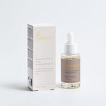 SELNAMED Longevity Rosemary Hair & Scalp Strengthening Oil bottle with rosemary sprigs and natural ingredients on a white background