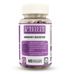 Bottle of Strength & Spices Memory & Brain Support supplement with 60 capsules, featuring 1000mg formula for cognitive health.