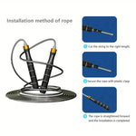 Adjustable speed jump rope from TEMU, featuring foam handles and durable rope for effective fitness workouts.